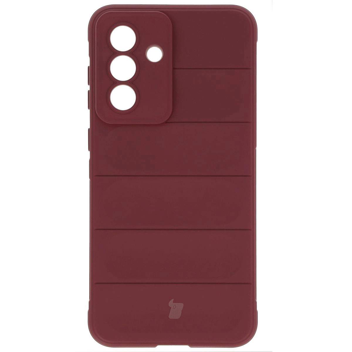 Robuste Handyhülle + gehärtetem Glas für Galaxy A36 5G / A56 5G, Bizon Tur Pack, Burgunderrot