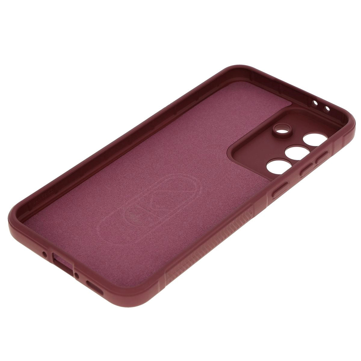 Robuste Handyhülle + gehärtetem Glas für Galaxy A36 5G / A56 5G, Bizon Tur Pack, Burgunderrot