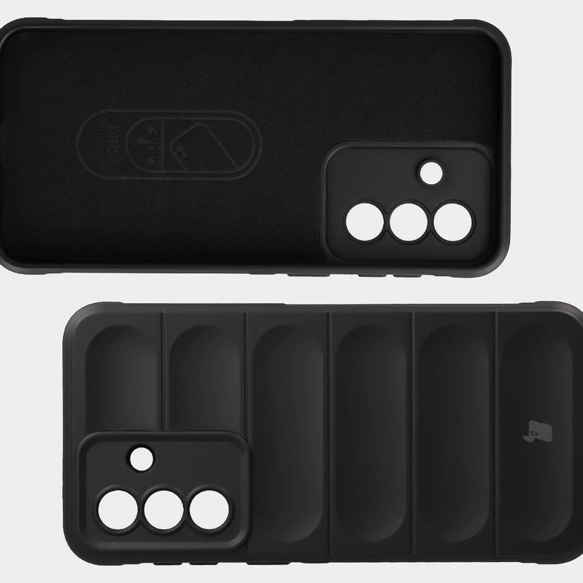 Robuste Handyhülle + gehärtetem Glas für Galaxy A37 5G, Bizon Tur Pack, Schwarz (7/10)