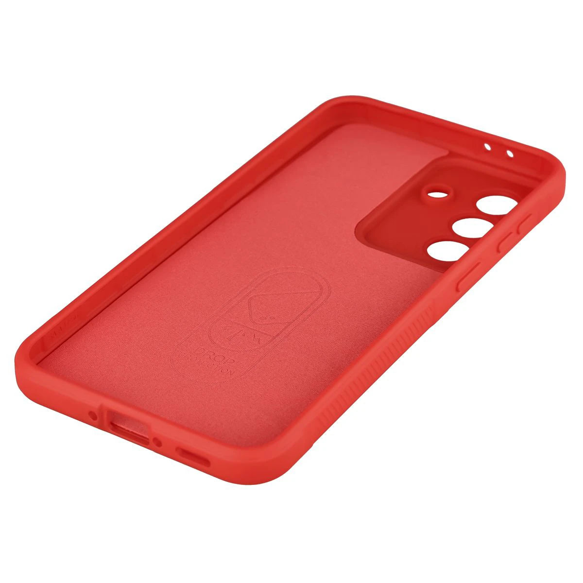 Robuste Handyhülle + gehärtetem Glas für Galaxy A37 5G, Bizon Tur Pack, Rot (4/10)