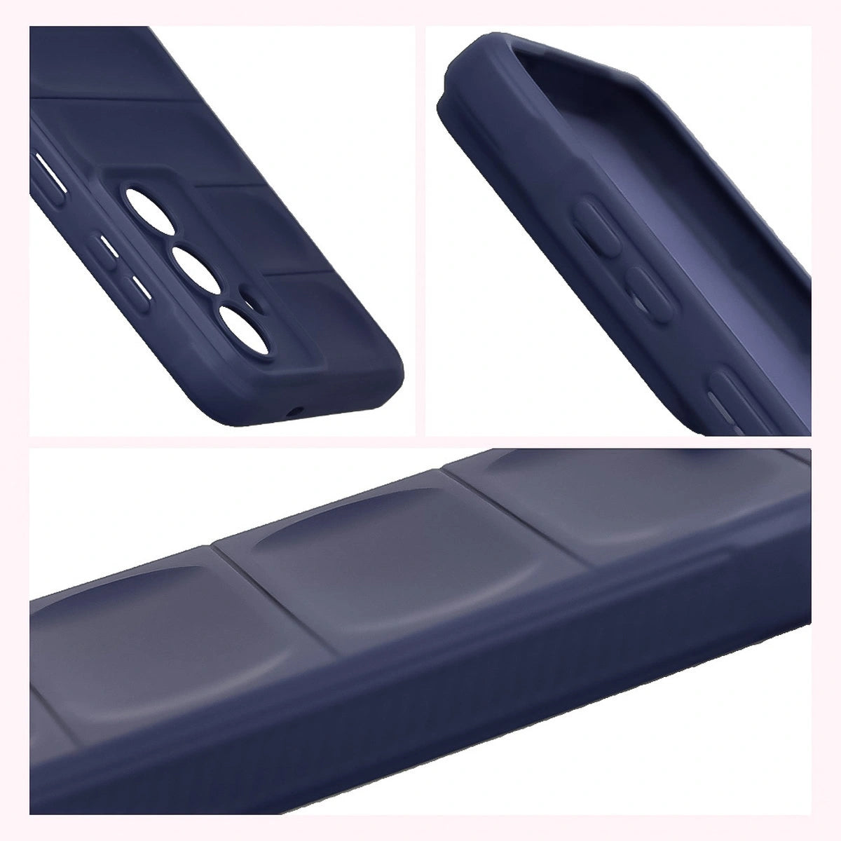 Robuste Handyhülle + gehärtetem Glas für Galaxy S26 Plus, Bizon Tur Pack, Dunkelblau