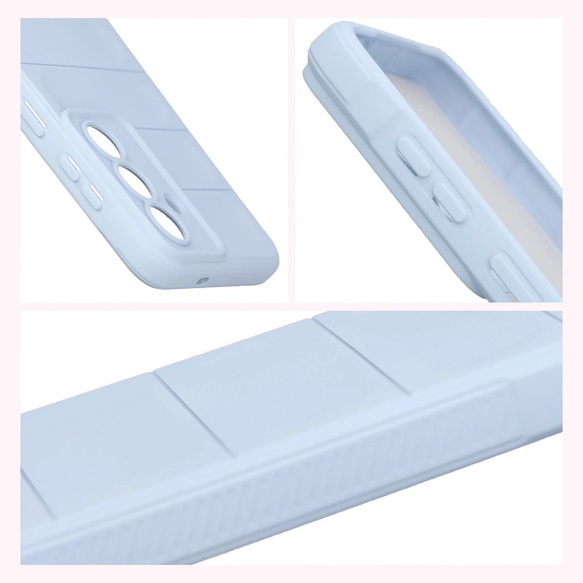 Robuste Handyhülle + gehärtetem Glas für Galaxy S26 Plus, Bizon Tur Pack, Hellblau