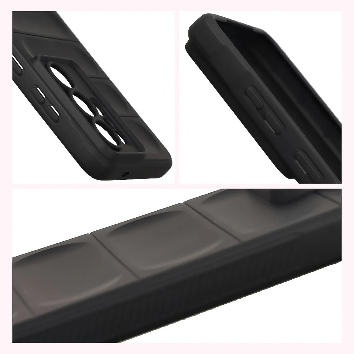 Robuste Handyhülle + gehärtetem Glas für Galaxy S26 Ultra, Bizon Tur Pack, Schwarz