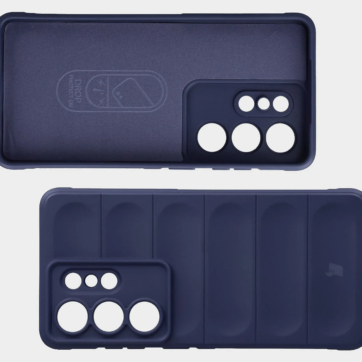 Robuste Handyhülle + gehärtetem Glas für Galaxy S26 Ultra, Bizon Tur Pack, Dunkelblau