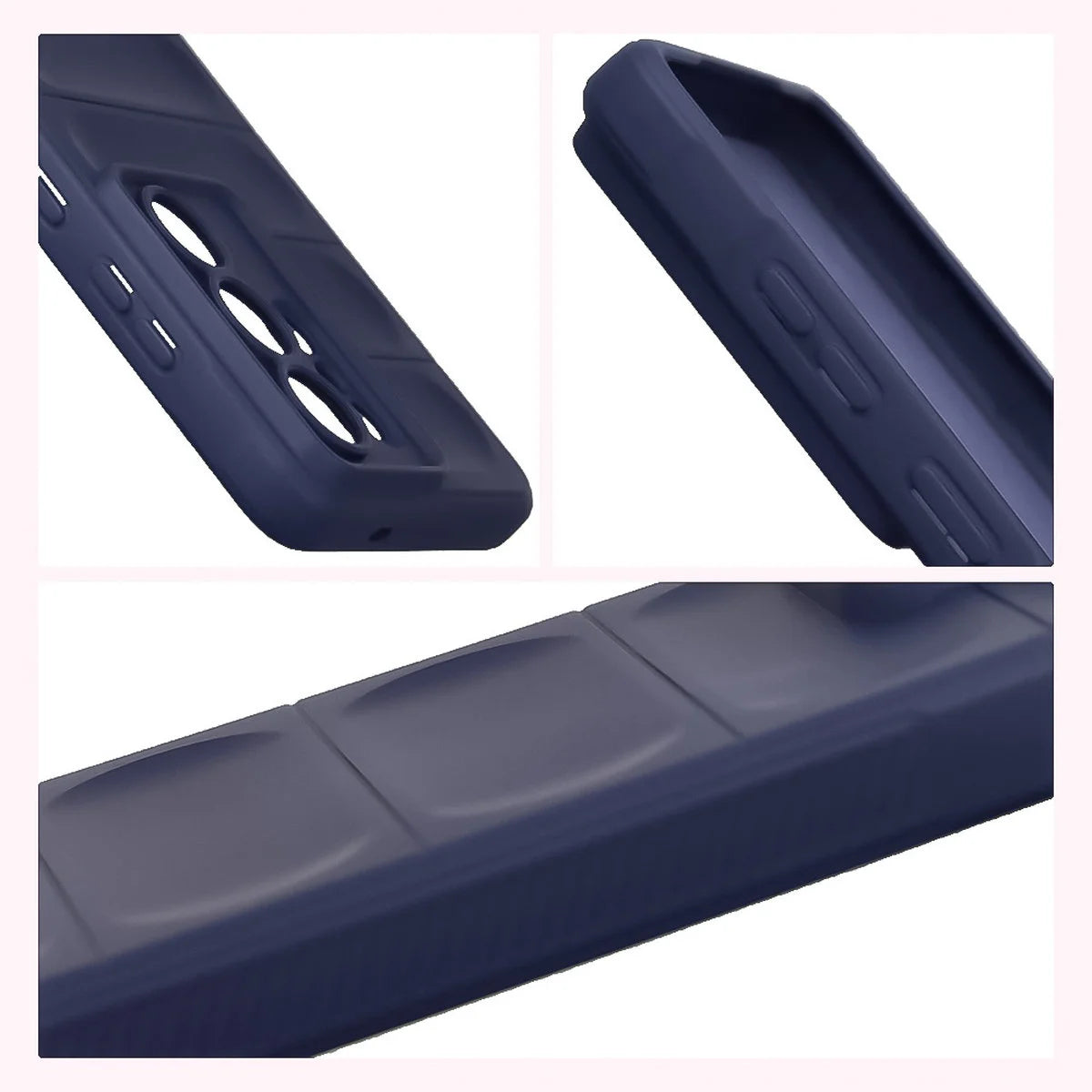 Robuste Handyhülle + gehärtetem Glas für Galaxy S26 Ultra, Bizon Tur Pack, Dunkelblau