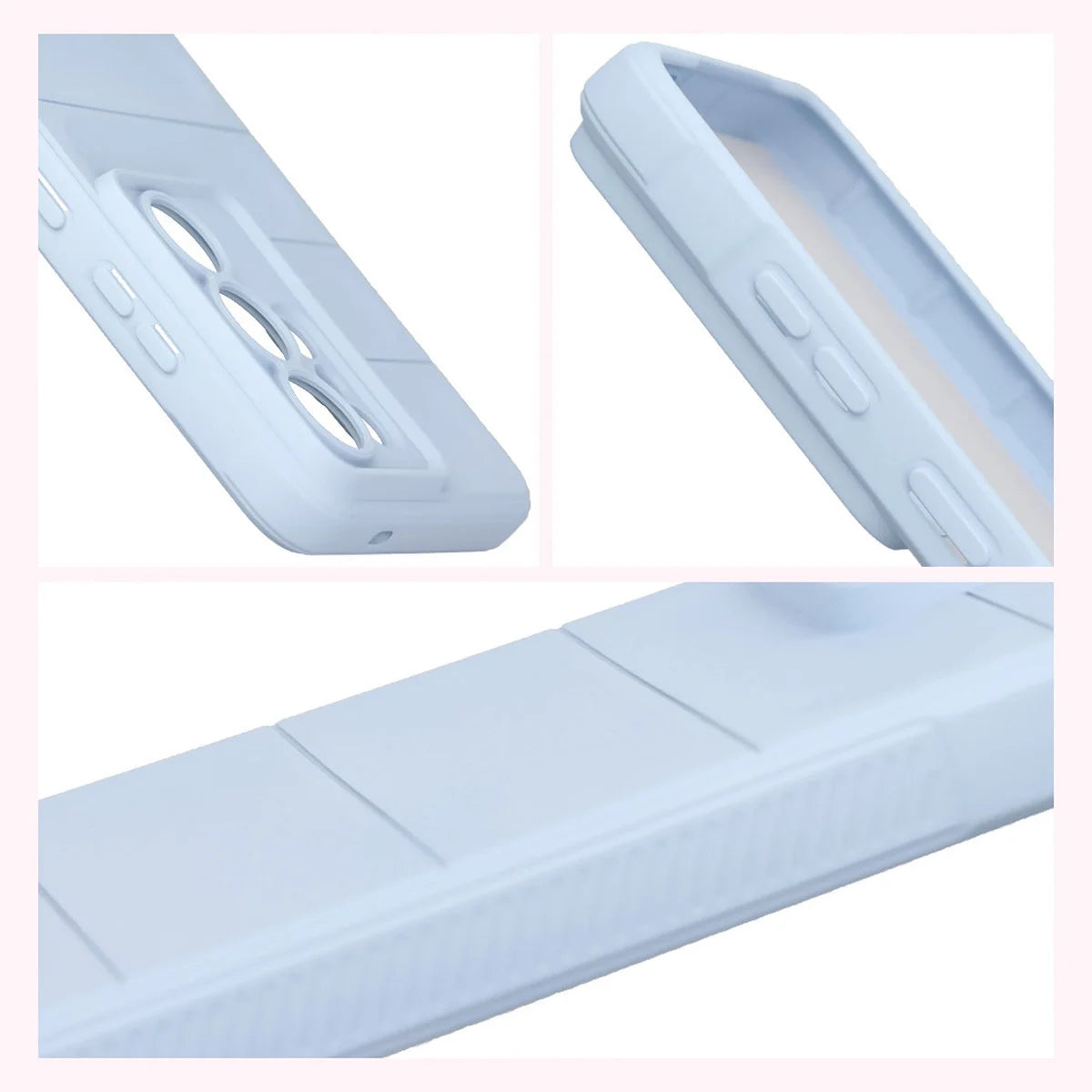 Robuste Handyhülle + gehärtetem Glas für Galaxy S26 Ultra, Bizon Tur Pack, Hellblau