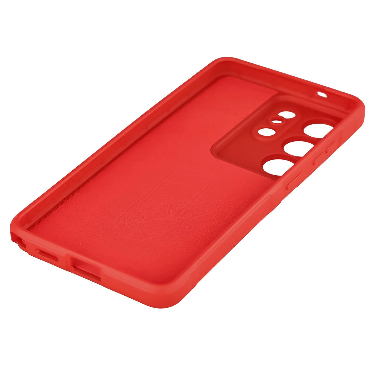 Robuste Handyhülle + gehärtetem Glas für Galaxy S26 Ultra, Bizon Tur Pack, Rot