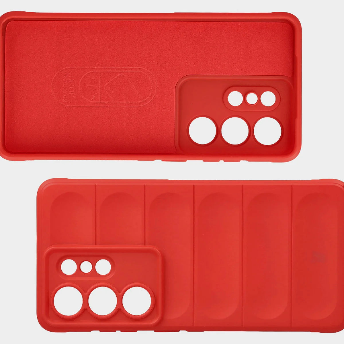 Robuste Handyhülle + gehärtetem Glas für Galaxy S26 Ultra, Bizon Tur Pack, Rot