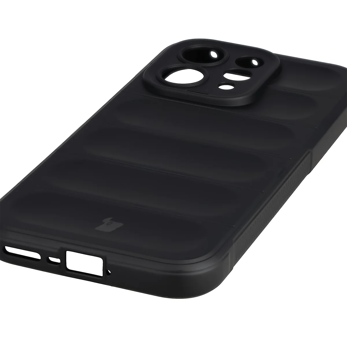 Robuste Handyhülle + gehärtetem Glas für Vivo V70 5G, Bizon Tur Pack, Schwarz