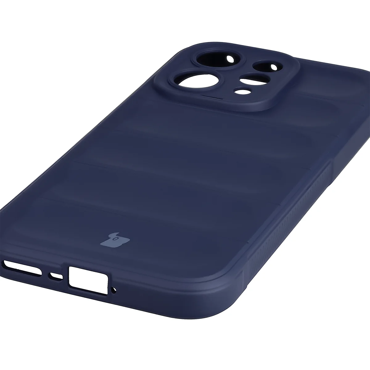 Robuste Handyhülle + gehärtetem Glas für Vivo V70 5G, Bizon Tur Pack, Dunkelblau