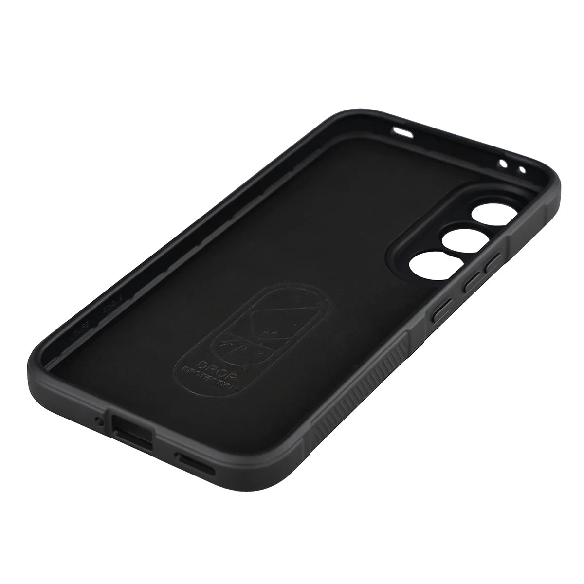 Robuste Handyhülle + gehärtetem Glas für Vivo V70 FE 5G, Bizon Tur Pack, Schwarz