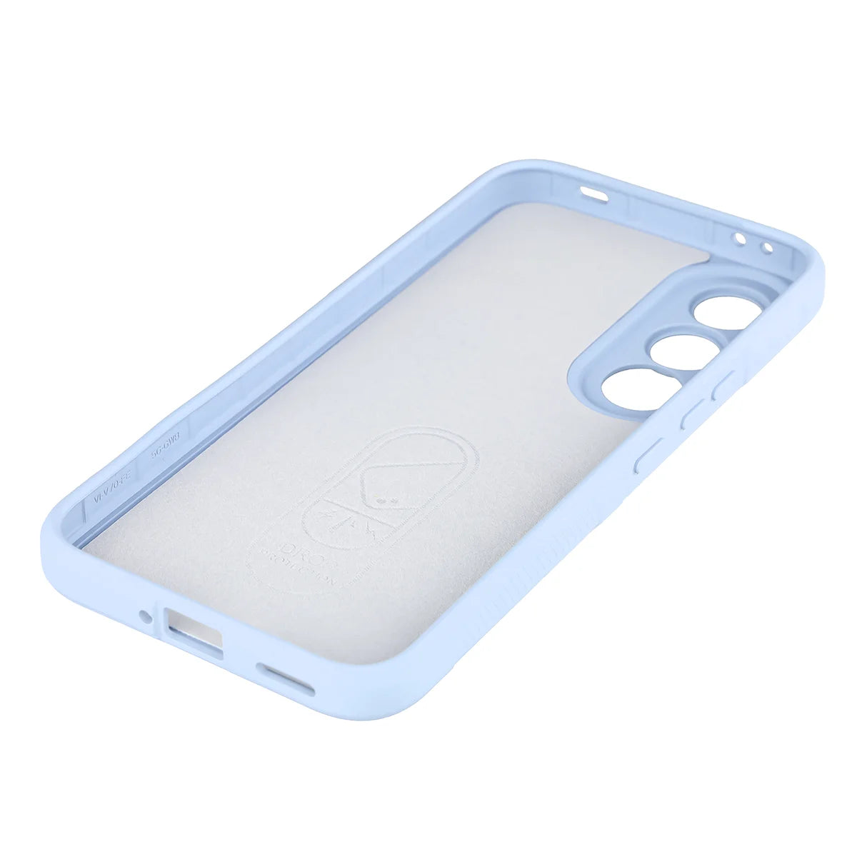 Robuste Handyhülle + gehärtetem Glas für Vivo V70 FE 5G, Bizon Tur Pack, Hellblau