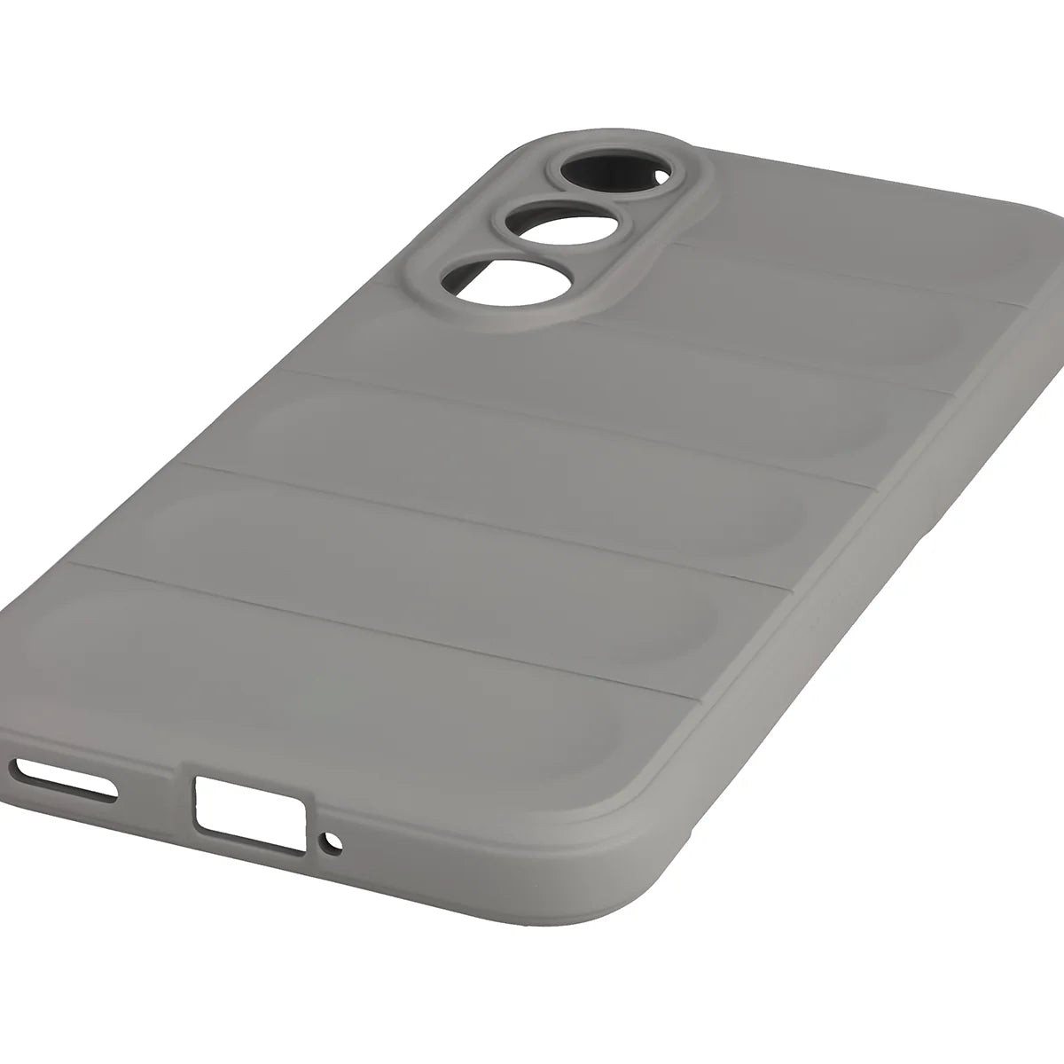 Robuste Handyhülle + gehärtetem Glas für Vivo V70 FE 5G, Bizon Tur Pack, Hellgrau