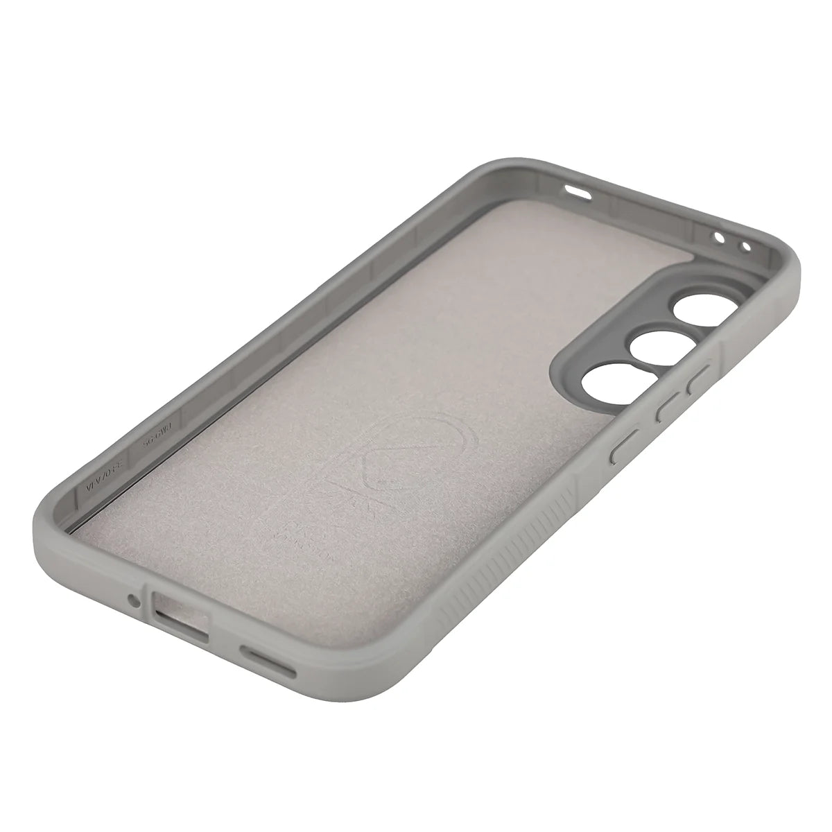 Robuste Handyhülle + gehärtetem Glas für Vivo V70 FE 5G, Bizon Tur Pack, Hellgrau