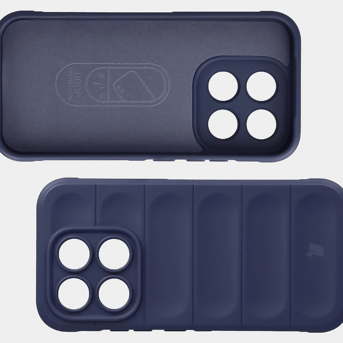 Robuste Handyhülle + gehärtetem Glas für Xiaomi 17, Bizon Tur Pack, Dunkelblau