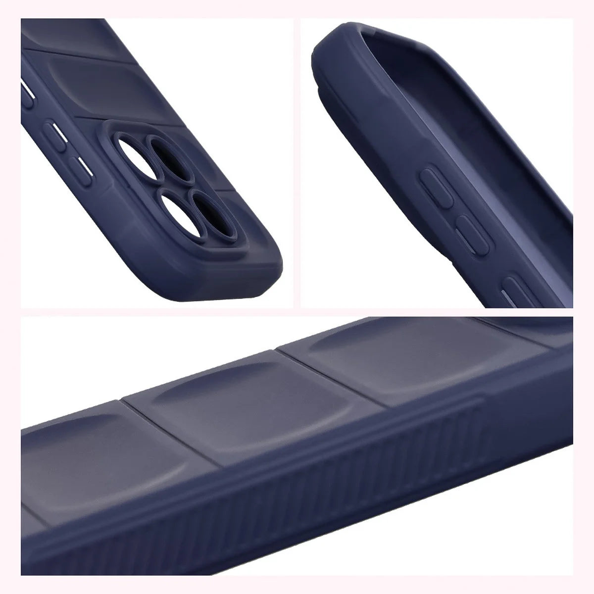 Robuste Handyhülle + gehärtetem Glas für Xiaomi 17, Bizon Tur Pack, Dunkelblau
