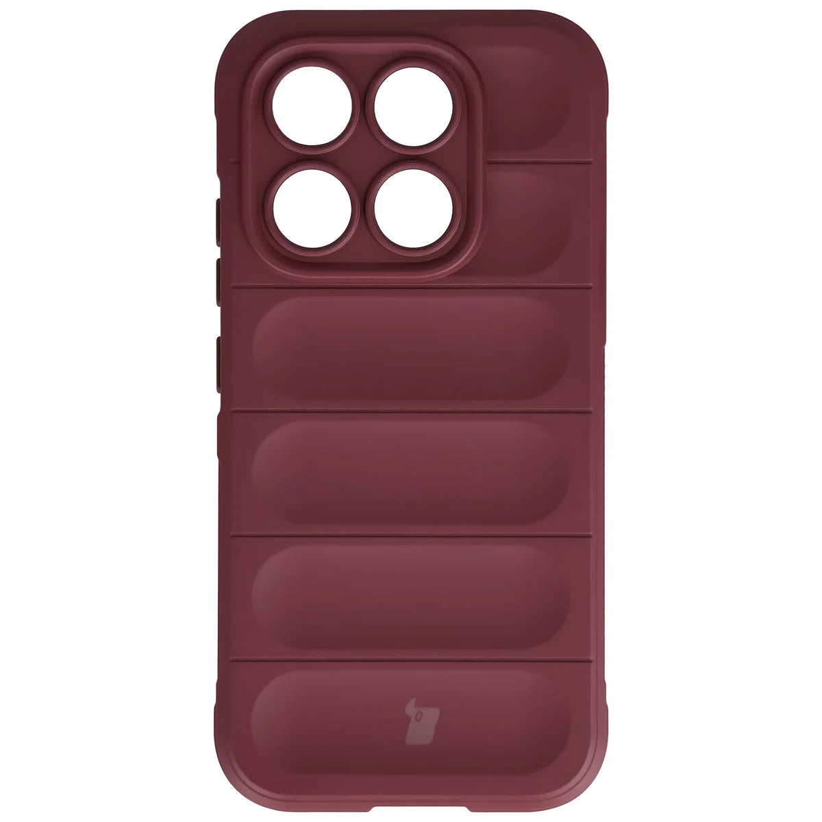 Robuste Handyhülle + gehärtetem Glas für Xiaomi 17, Bizon Tur Pack, Burgunderrot