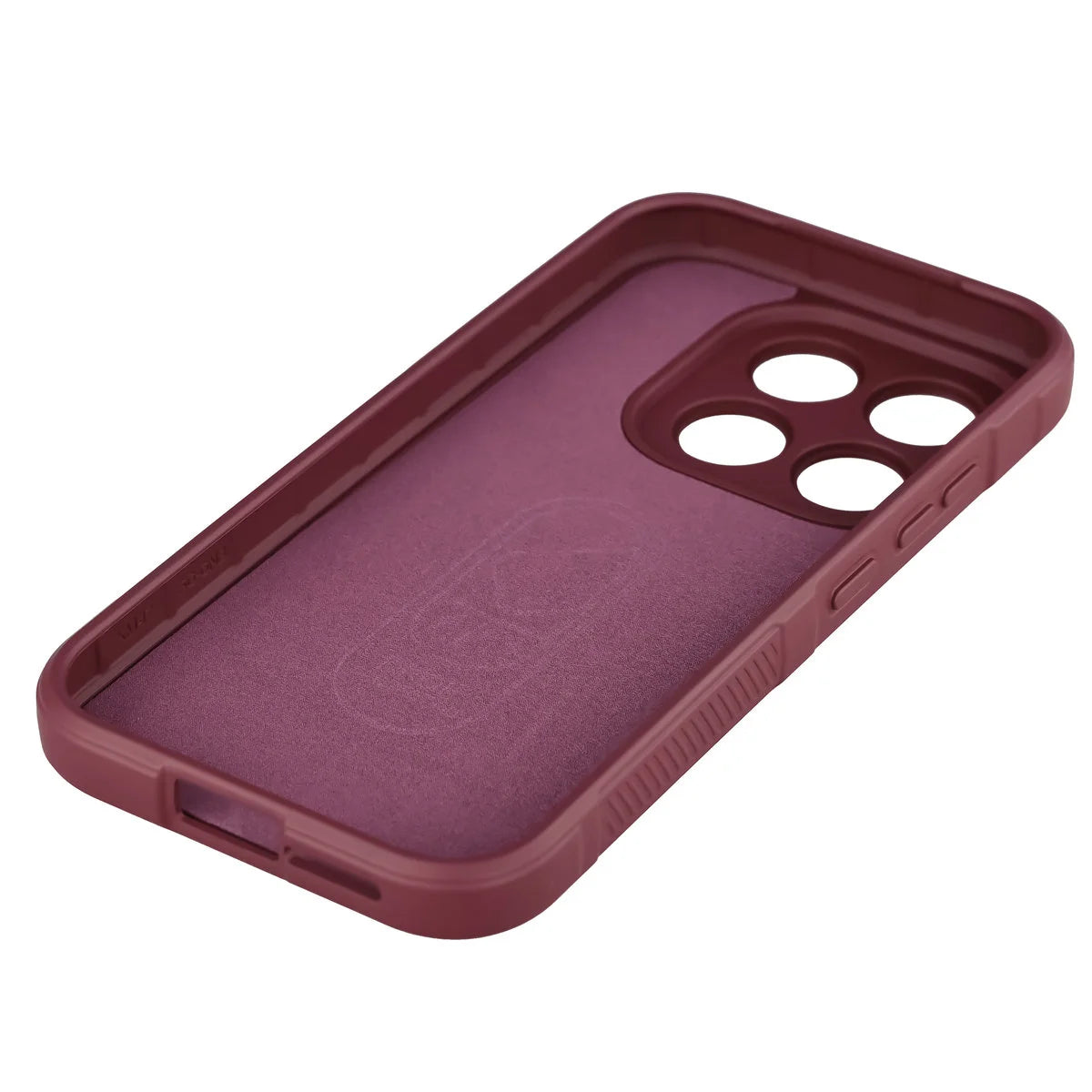 Robuste Handyhülle + gehärtetem Glas für Xiaomi 17, Bizon Tur Pack, Burgunderrot