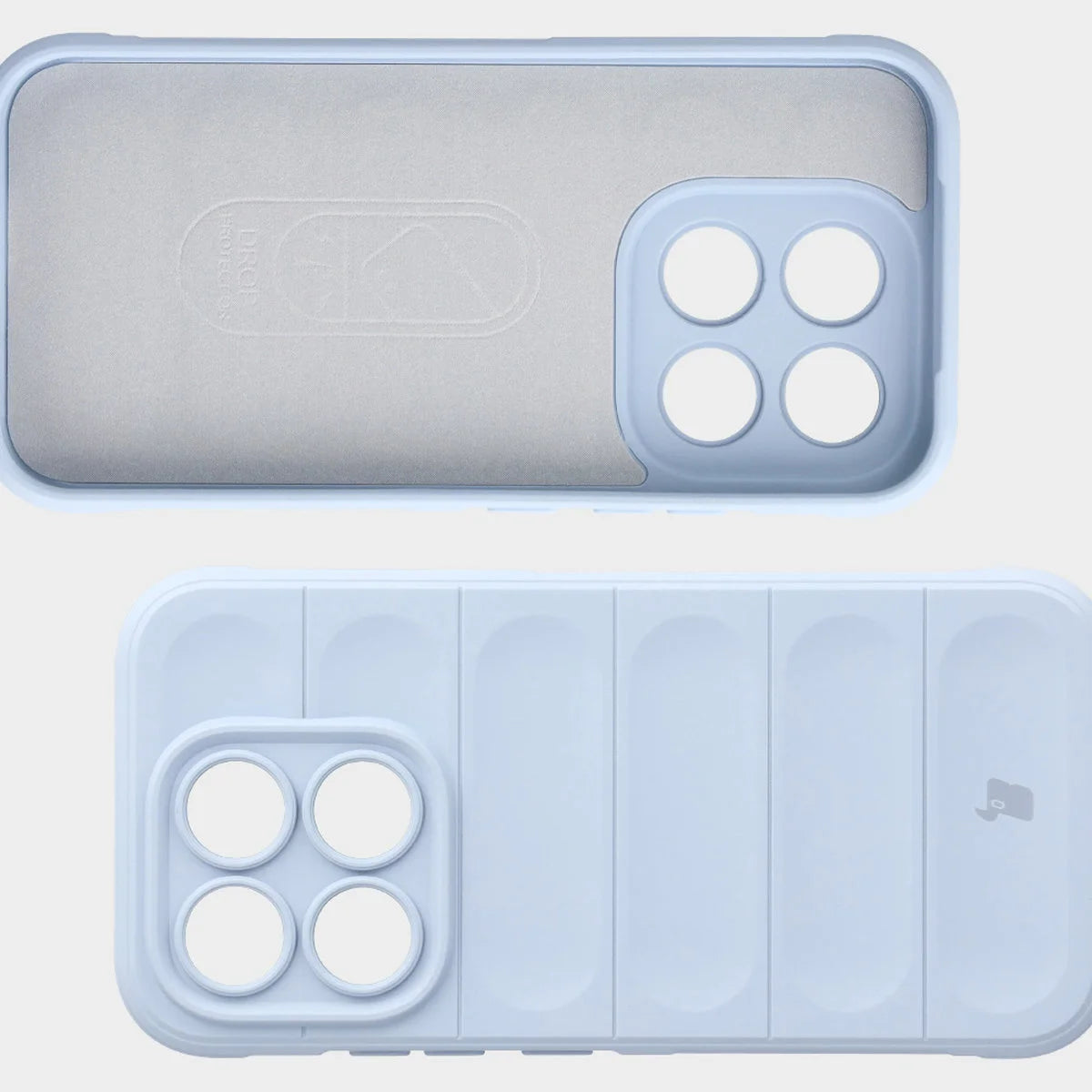 Robuste Handyhülle + gehärtetem Glas für Xiaomi 17, Bizon Tur Pack, Hellblau