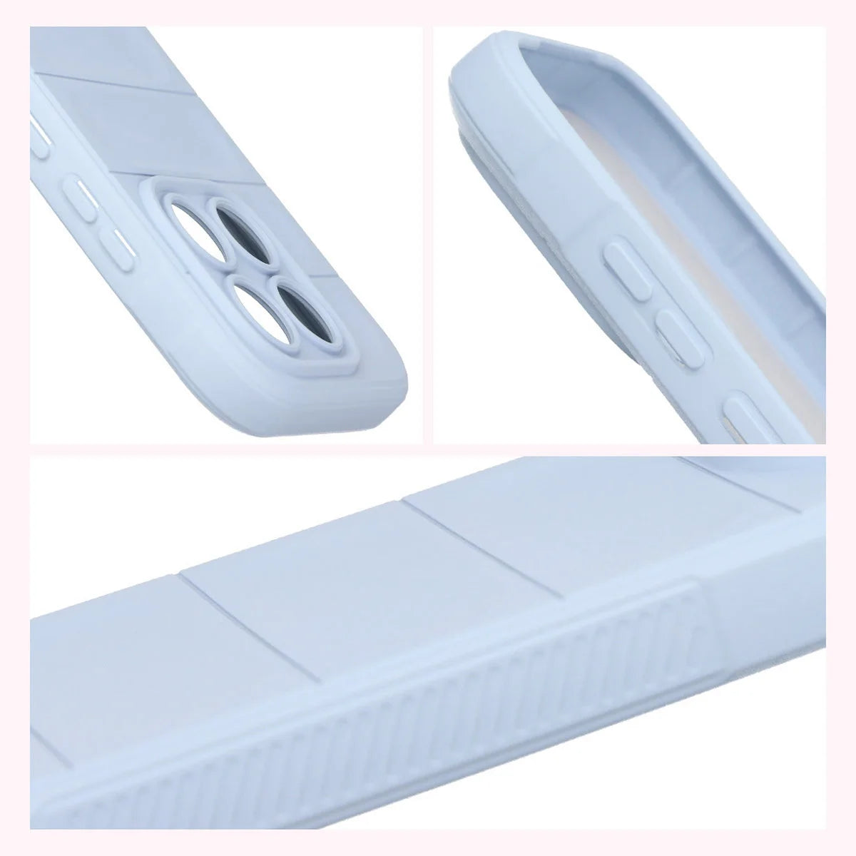 Robuste Handyhülle + gehärtetem Glas für Xiaomi 17, Bizon Tur Pack, Hellblau