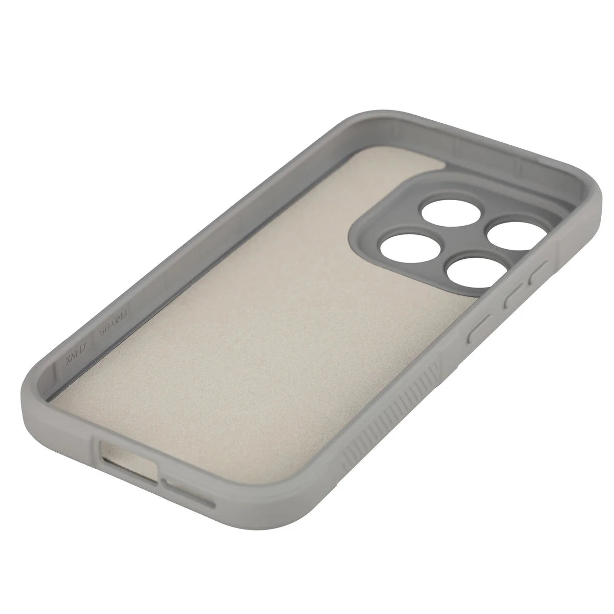 Robuste Handyhülle + gehärtetem Glas für Xiaomi 17, Bizon Tur Pack, Hellgrau