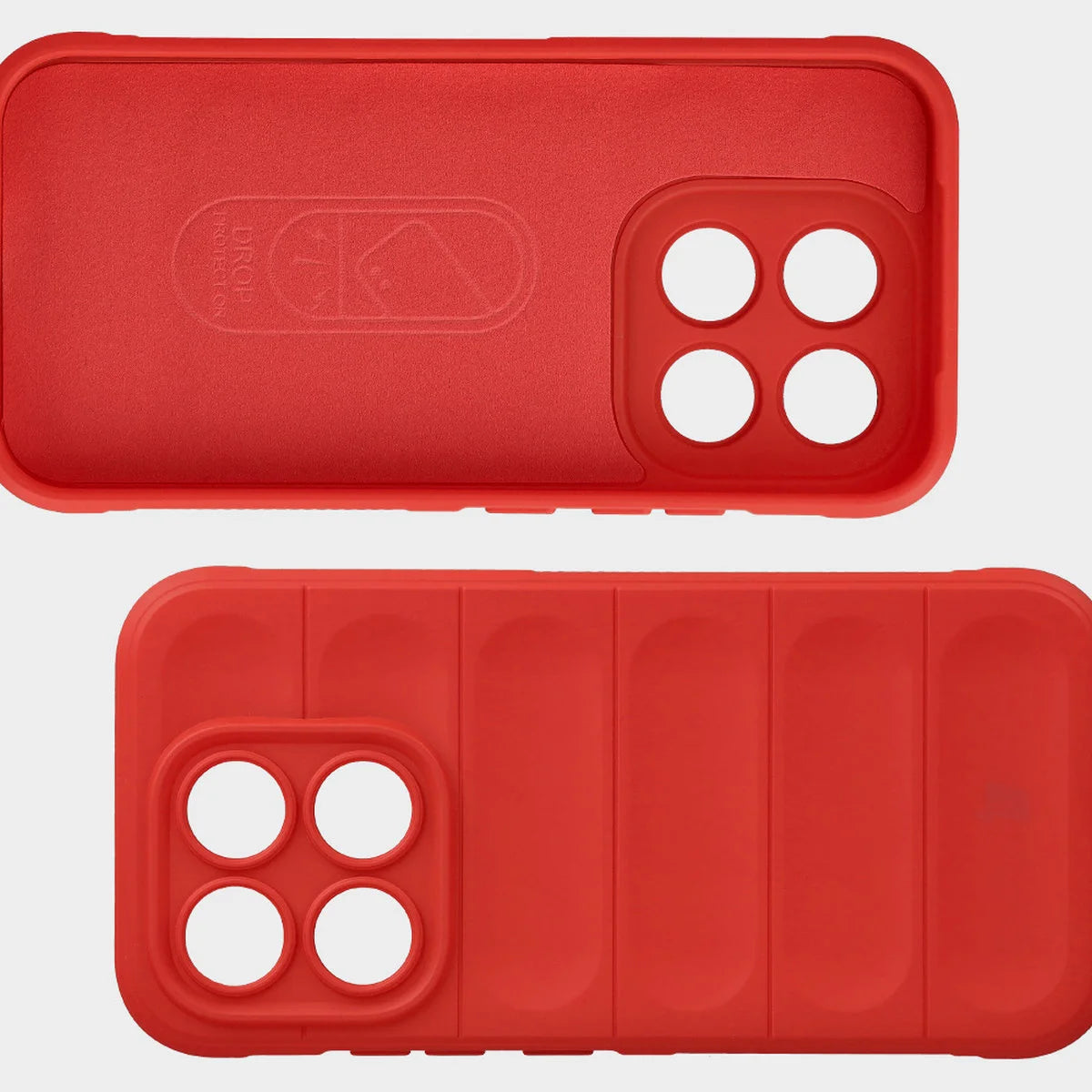 Robuste Handyhülle + gehärtetem Glas für Xiaomi 17, Bizon Tur Pack, Rot