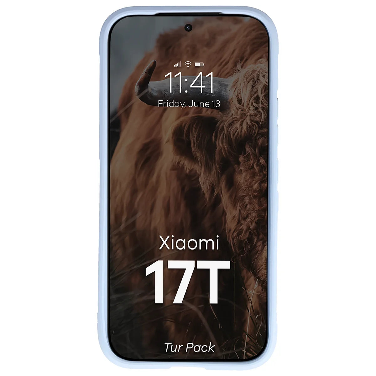 Robuste Handyhülle + gehärtetem Glas für Xiaomi 17T, Bizon Tur Pack, Hellblau (6/10)