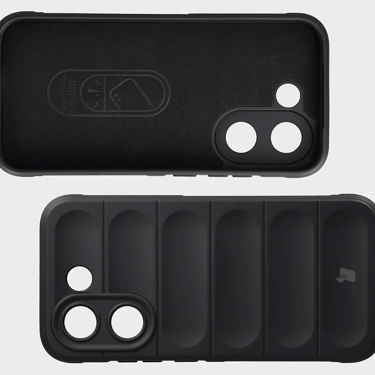 Robuste Handyhülle + gehärtetem Glas für Xiaomi POCO X8 Pro, Bizon Tur Pack, Schwarz