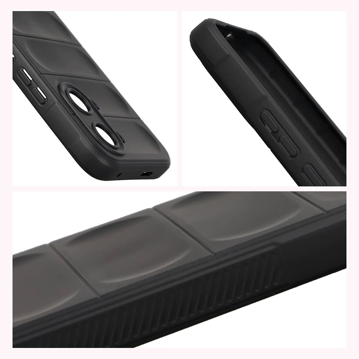 Robuste Handyhülle + gehärtetem Glas für Xiaomi POCO X8 Pro Max, Bizon Tur Pack, Schwarz