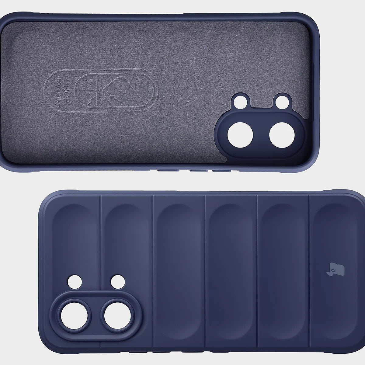 Robuste Handyhülle + gehärtetem Glas für Xiaomi POCO X8 Pro Max, Bizon Tur Pack, Dunkelblau