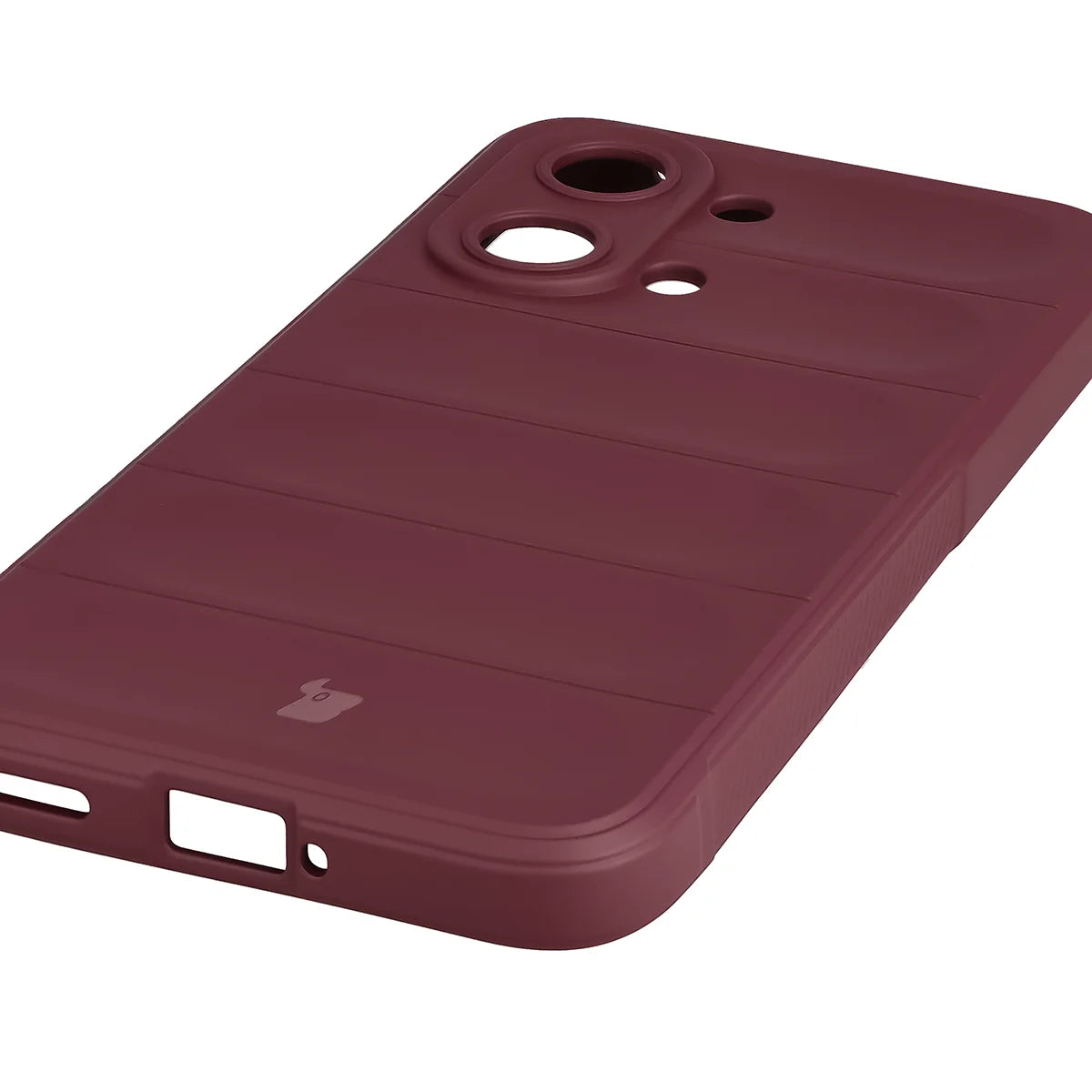 Robuste Handyhülle + gehärtetem Glas für Xiaomi POCO X8 Pro Max, Bizon Tur Pack, Burgunderrot