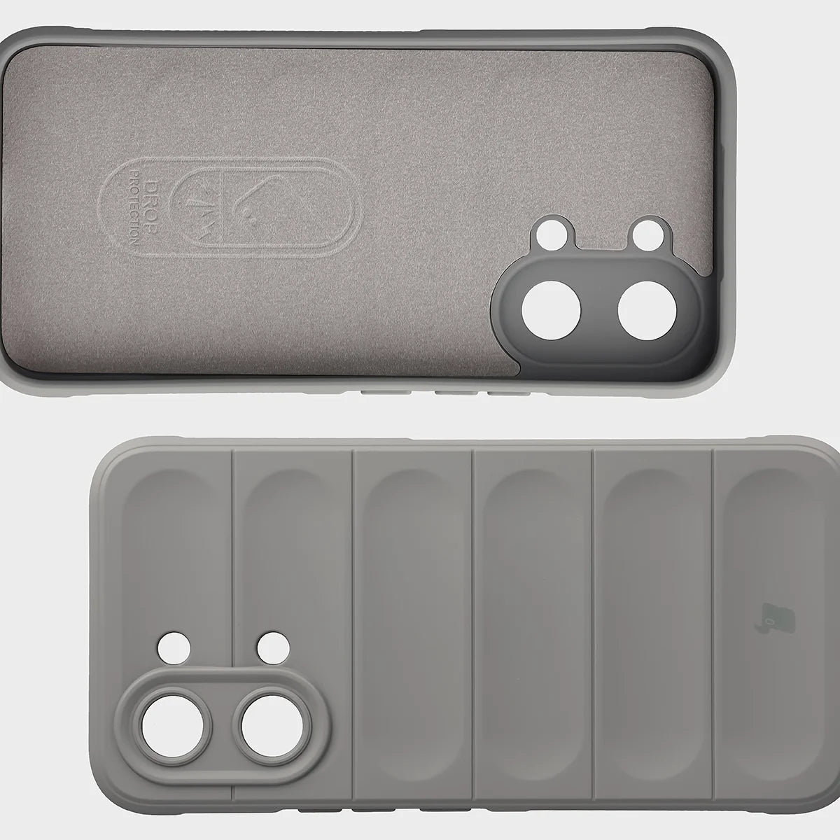 Robuste Handyhülle + gehärtetem Glas für Xiaomi POCO X8 Pro Max, Bizon Tur Pack, Hellgrau