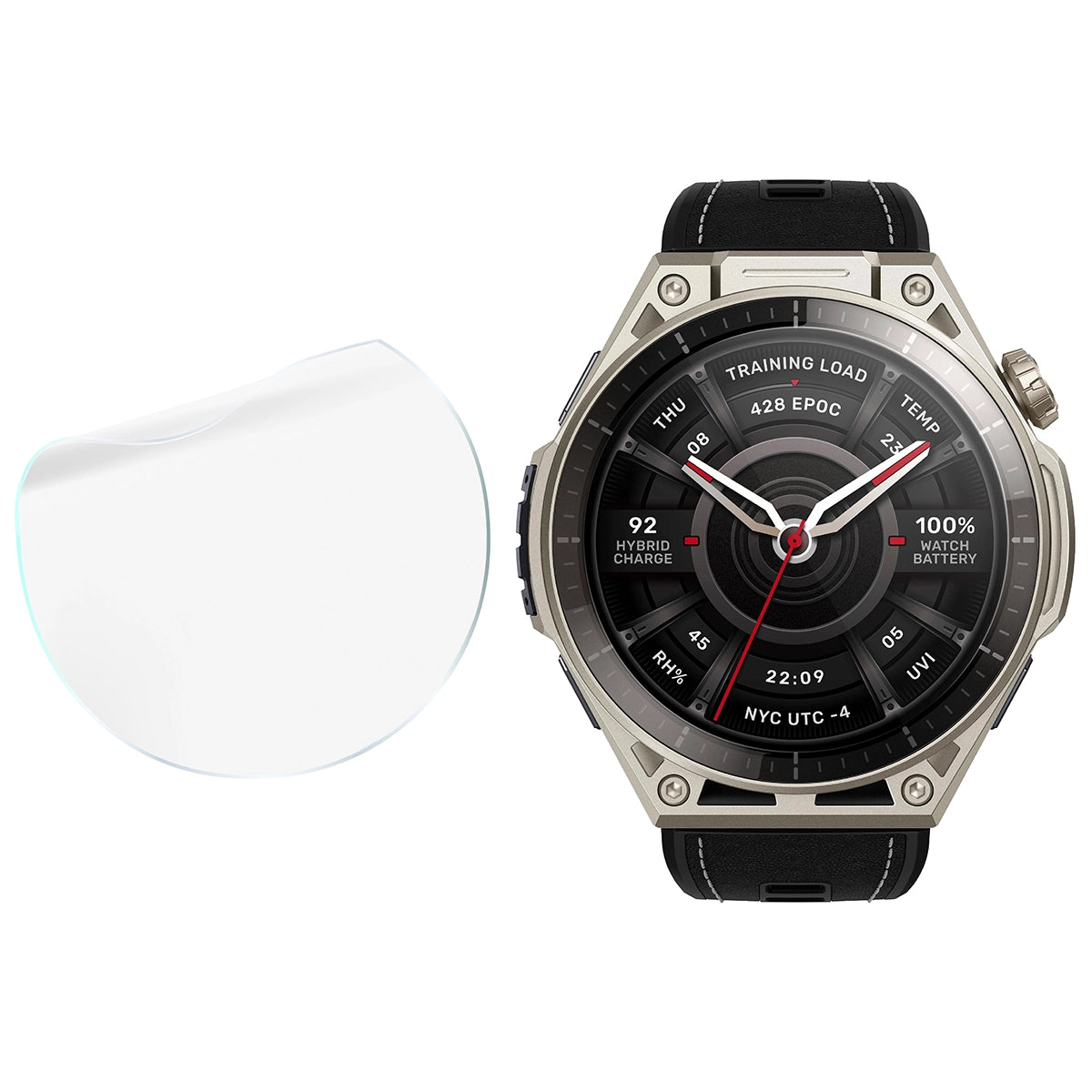 Schutzfolie für den Bildschirm für Amazfit Balance Ultra, Bizon Watch HydroFlex, 3 Stück