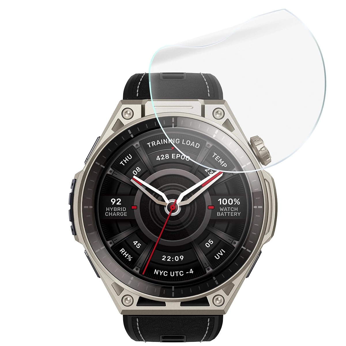 Schutzfolie für den Bildschirm für Amazfit Balance Ultra, Bizon Watch HydroFlex, 3 Stück