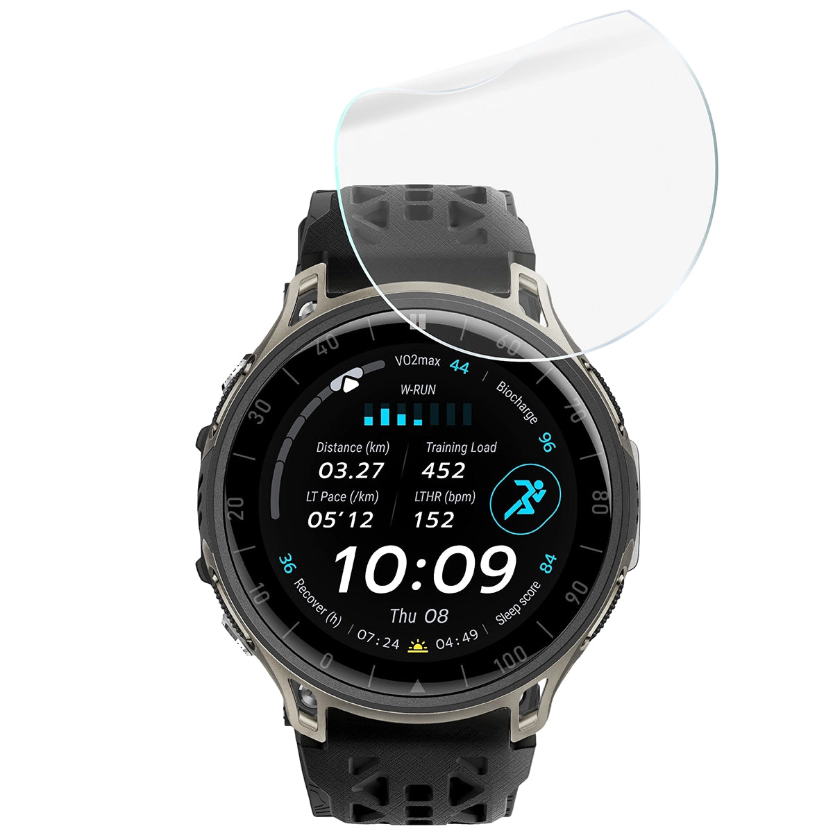 Schutzfolie für den Bildschirm für Amazfit Cheetah 2 Ultra, Bizon Watch HydroFlex, 3 Stück