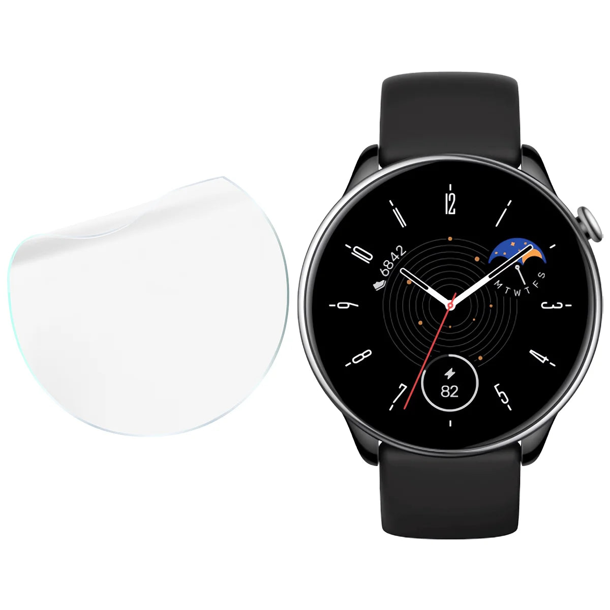 Schutzfolie für den Bildschirm für Amazfit GTR Mini, Bizon Watch HydroFlex, 3 Stück