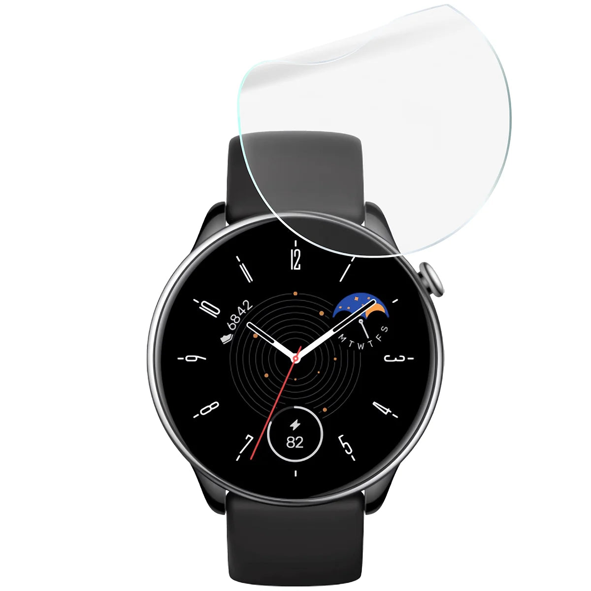 Schutzfolie für den Bildschirm für Amazfit GTR Mini, Bizon Watch HydroFlex, 3 Stück