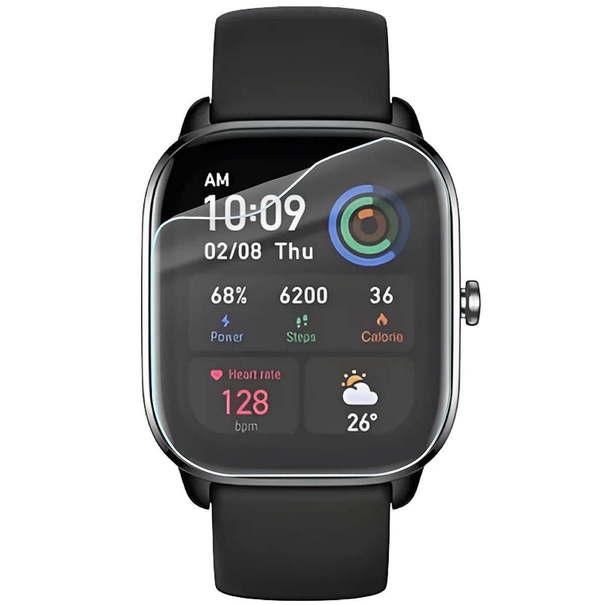 Schutzfolie für den Bildschirm für Amazfit GTS 4 Mini, Bizon Watch HydroFlex, 3 Stück