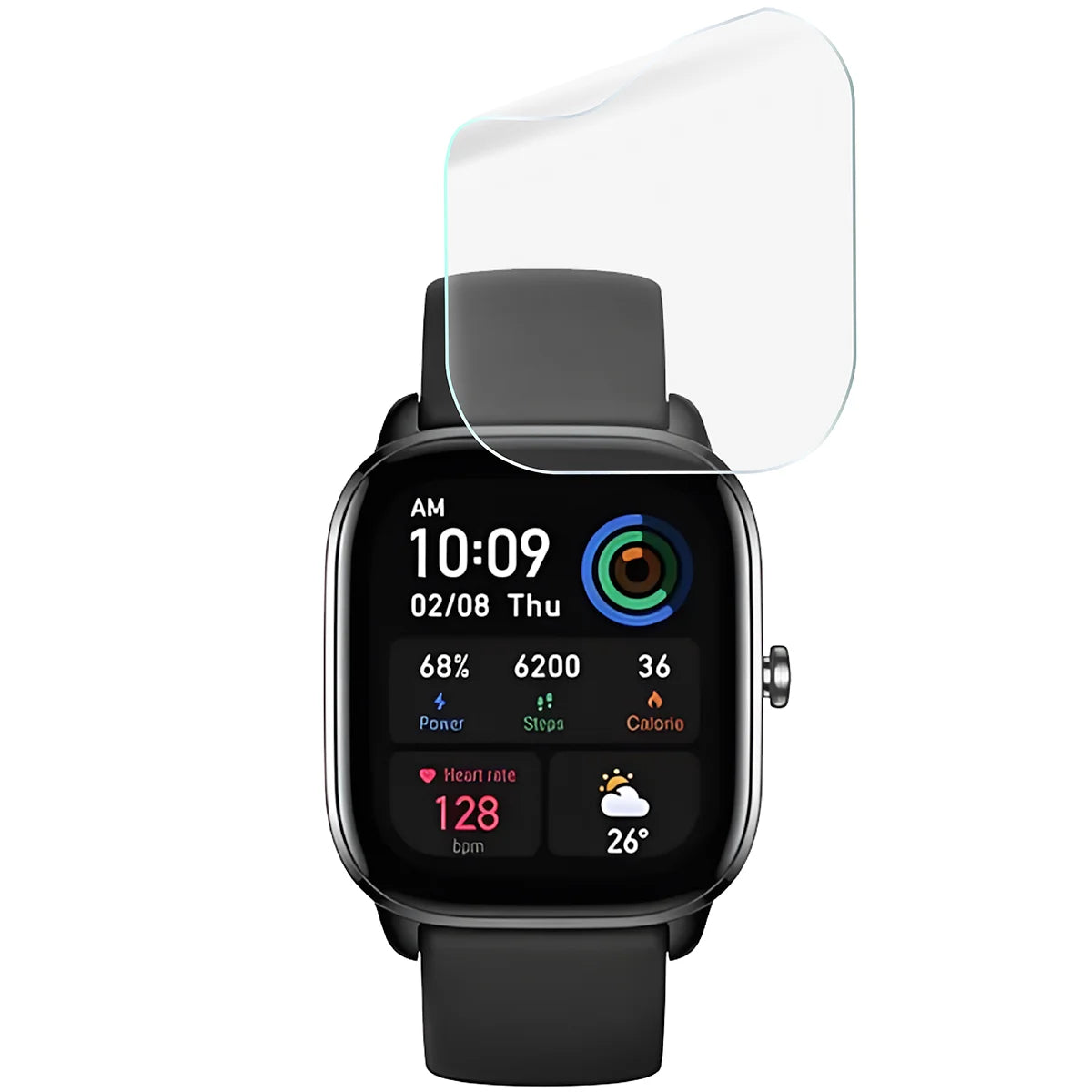 Schutzfolie für den Bildschirm für Amazfit GTS 4 Mini, Bizon Watch HydroFlex, 3 Stück