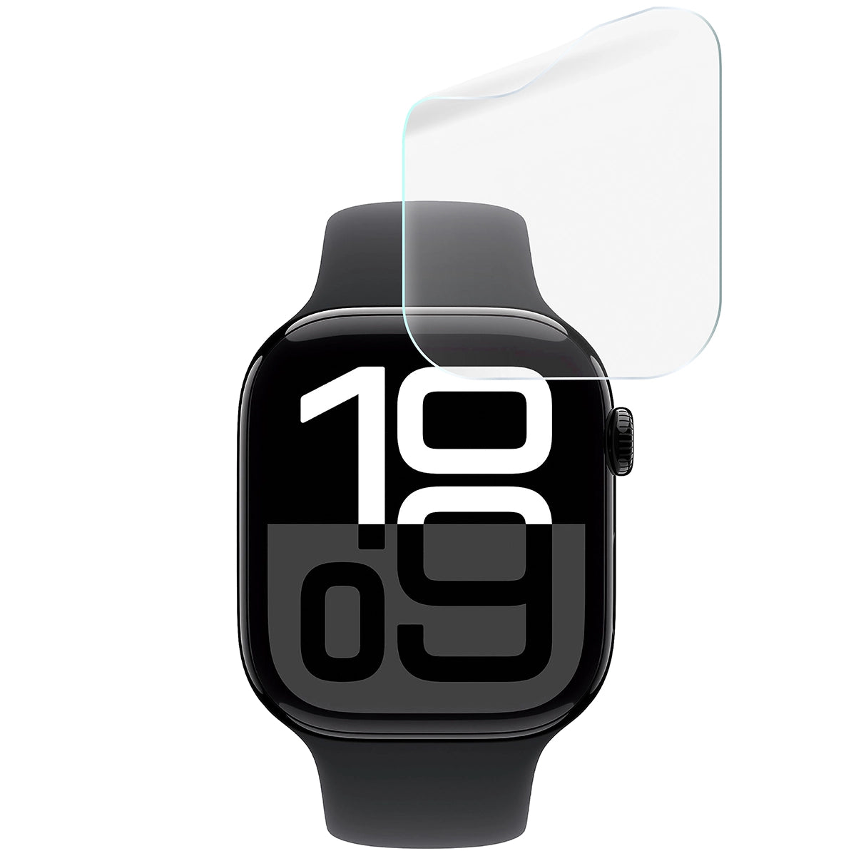 Schutzfolie für den Bildschirm für Apple Watch 11 / 10 42 mm, Bizon Watch HydroFlex, 3 Stück