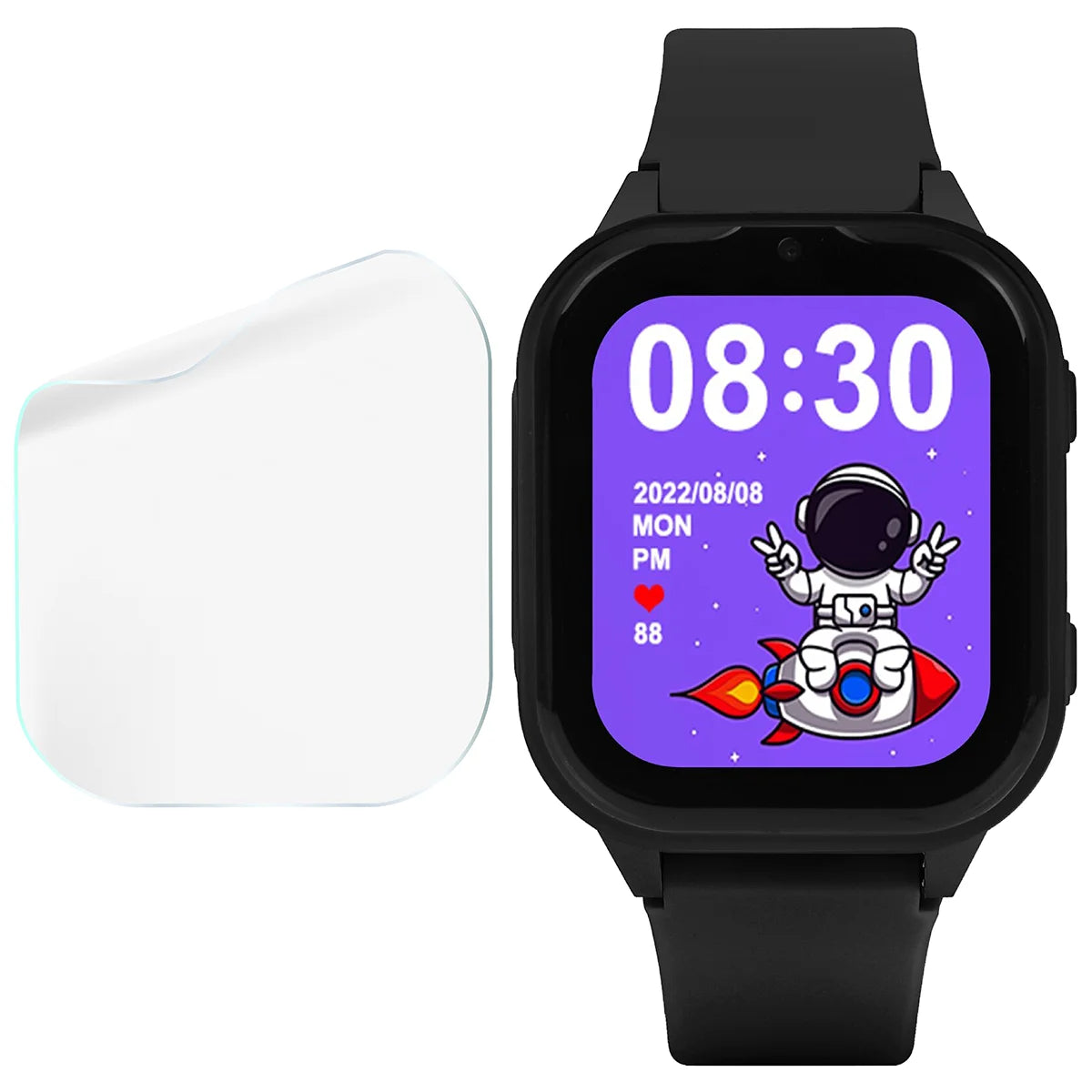 Schutzfolie für den Bildschirm für Garett Kids Sun Ultra 4G, Bizon Watch HydroFlex, 3 Stück