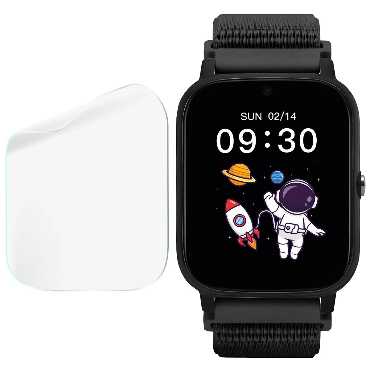 Schutzfolie für den Bildschirm für Garett Kids Tech 4G, Bizon Watch HydroFlex, 3 Stück
