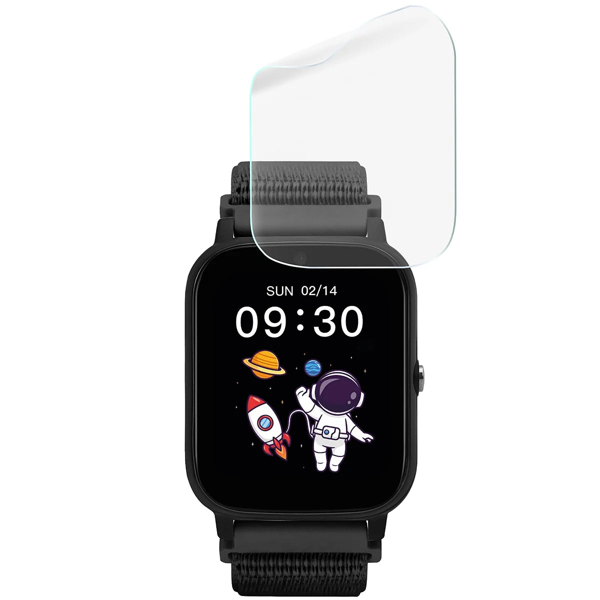 Schutzfolie für den Bildschirm für Garett Kids Tech 4G, Bizon Watch HydroFlex, 3 Stück