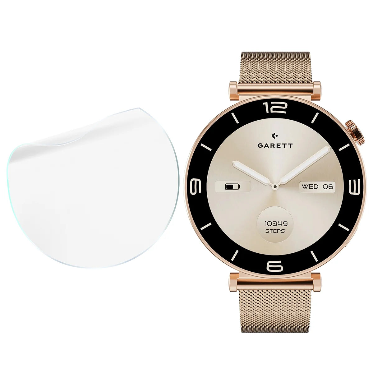 Schutzfolie für den Bildschirm für Garett Rose, Bizon Watch HydroFlex, 3 Stück