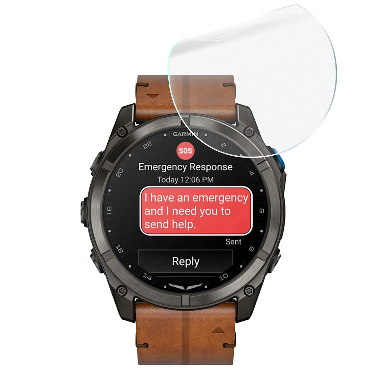 Schutzfolie für den Bildschirm für Garmin D2 Mach 2 Pro, Bizon Watch HydroFlex, 3 Stück