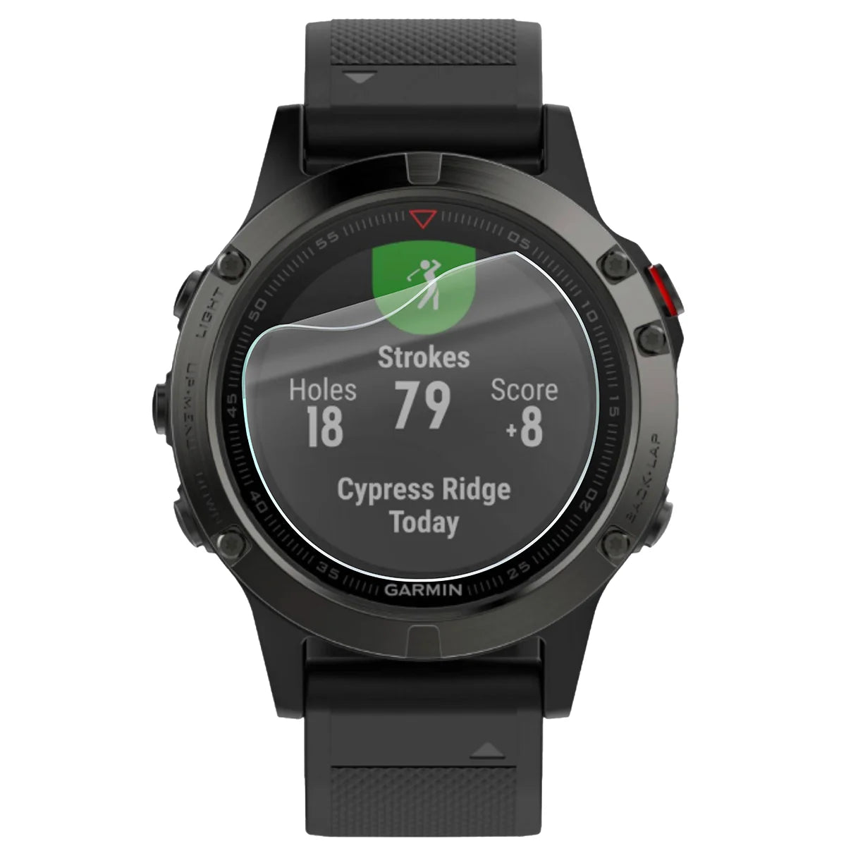 Schutzfolie für den Bildschirm für Garmin Fenix 5, Bizon Watch HydroFlex, 3 Stück (2/5)