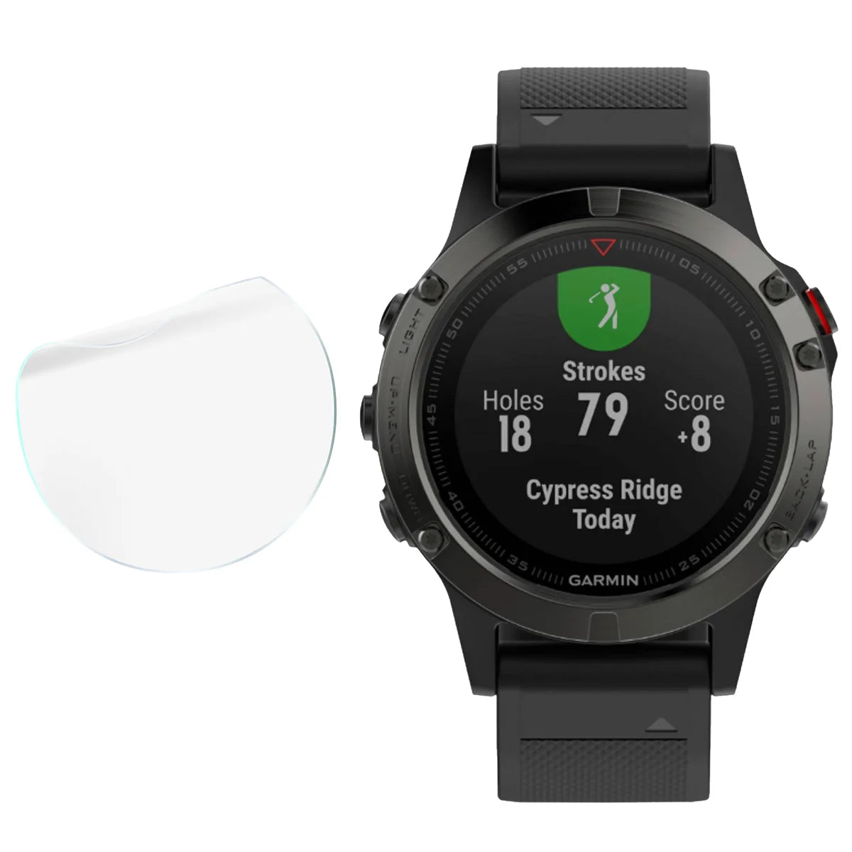 Schutzfolie für den Bildschirm für Garmin Fenix 5, Bizon Watch HydroFlex, 3 Stück (4/5)