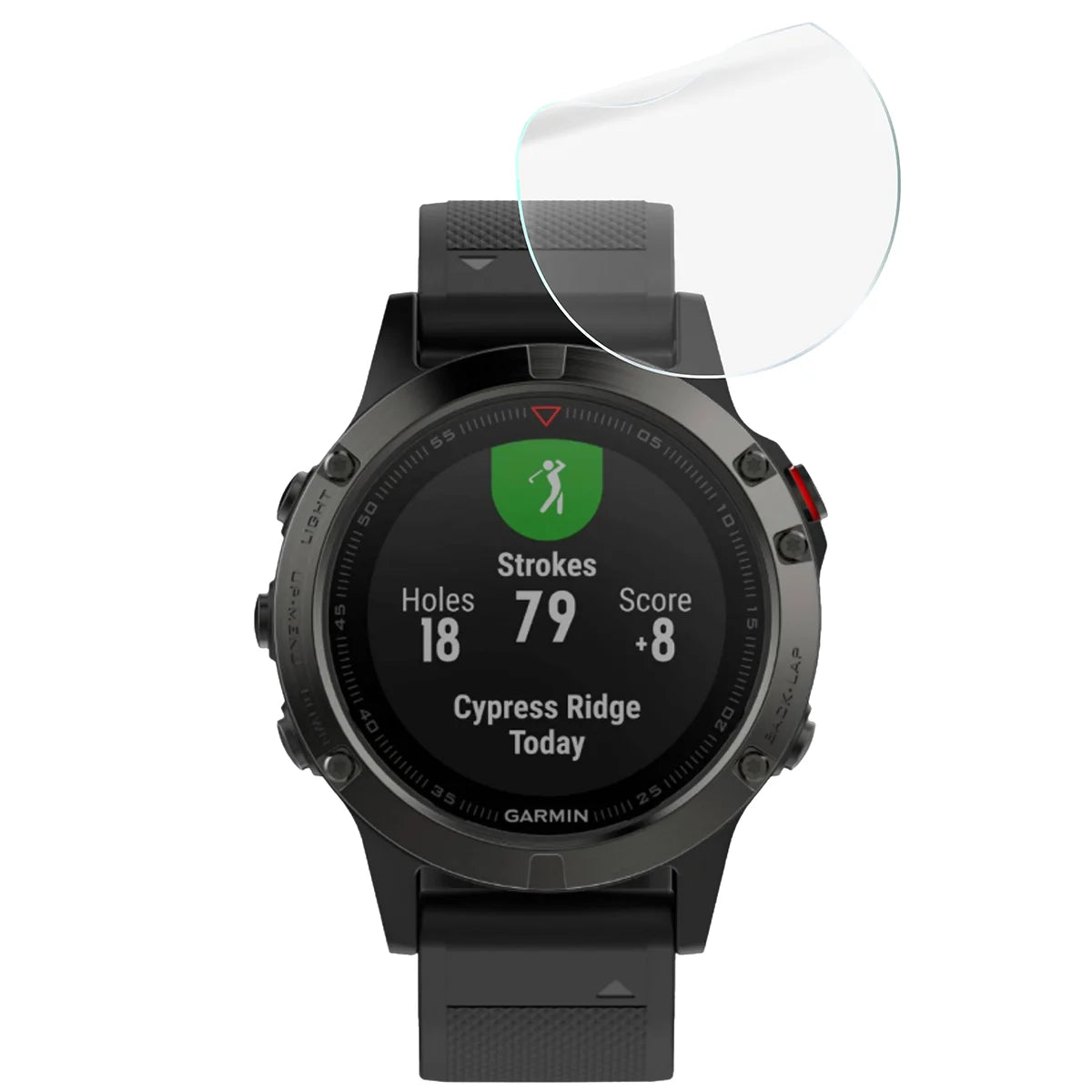 Schutzfolie für den Bildschirm für Garmin Fenix 5, Bizon Watch HydroFlex, 3 Stück (5/5)