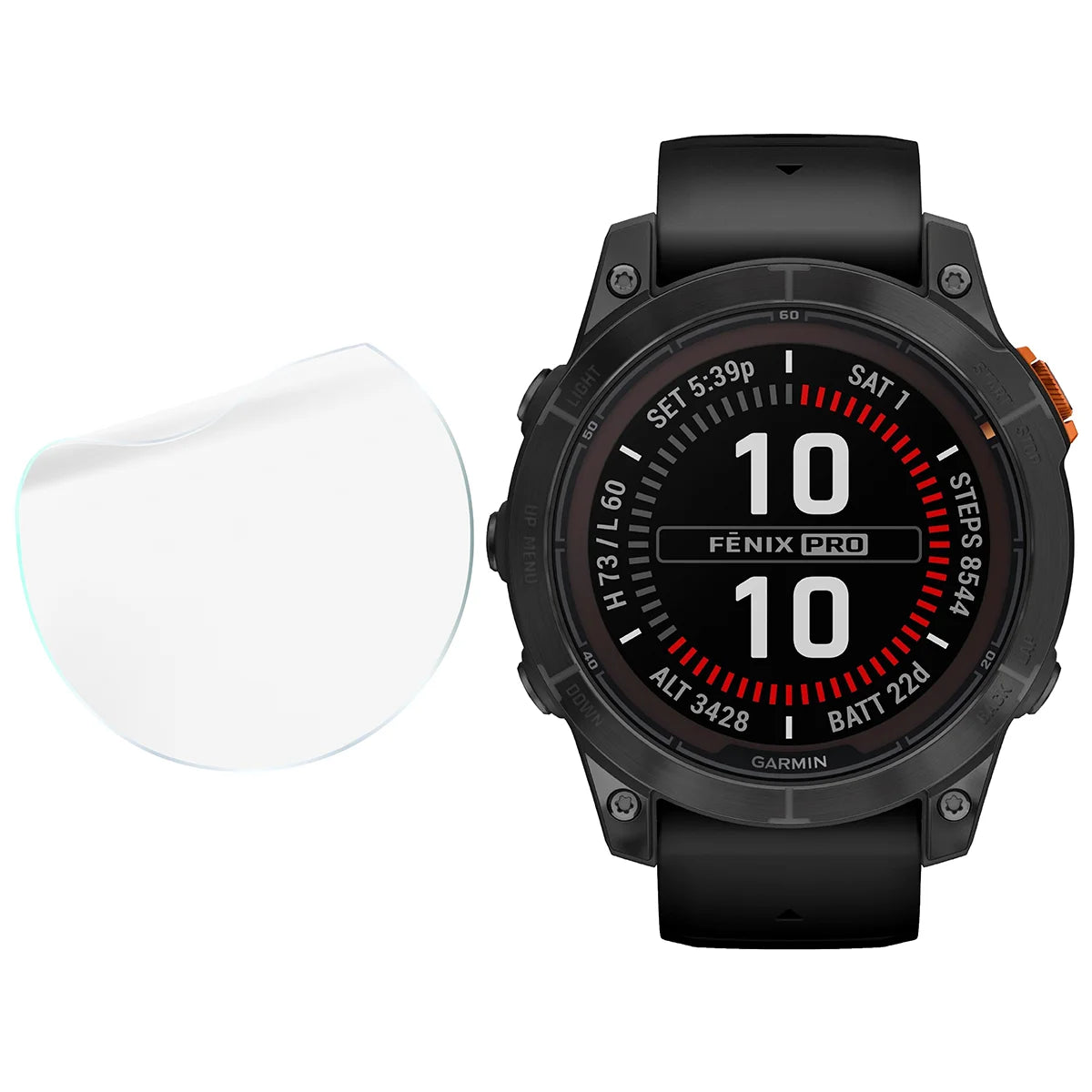 Schutzfolie für den Bildschirm für  Garmin Fenix 7 Pro, Bizon Watch HydroFlex, 3 Stück