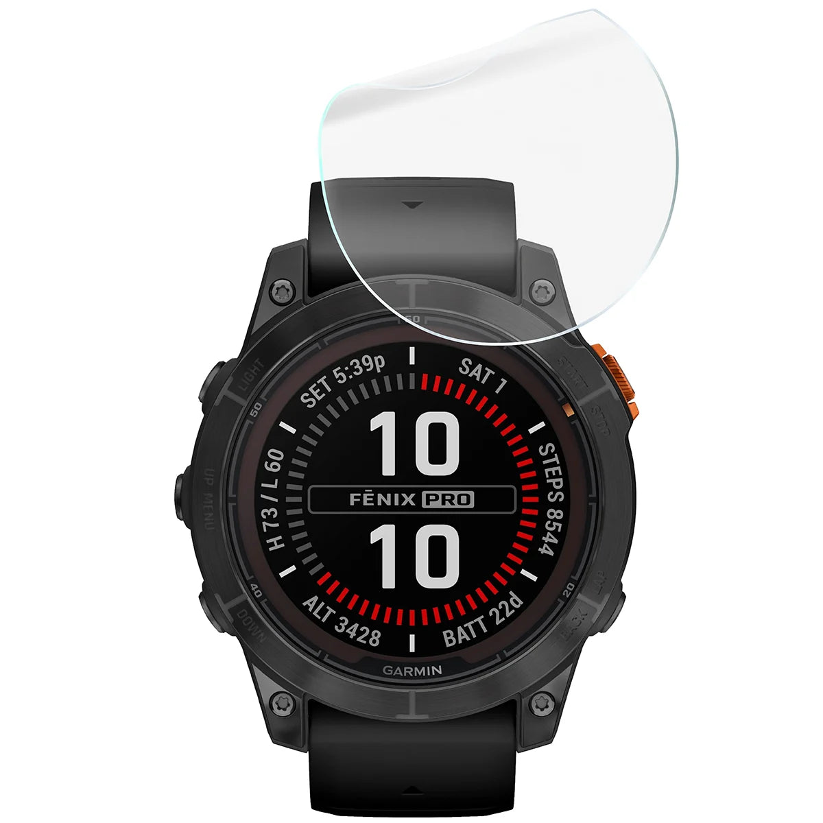 Schutzfolie für den Bildschirm für  Garmin Fenix 7 Pro, Bizon Watch HydroFlex, 3 Stück